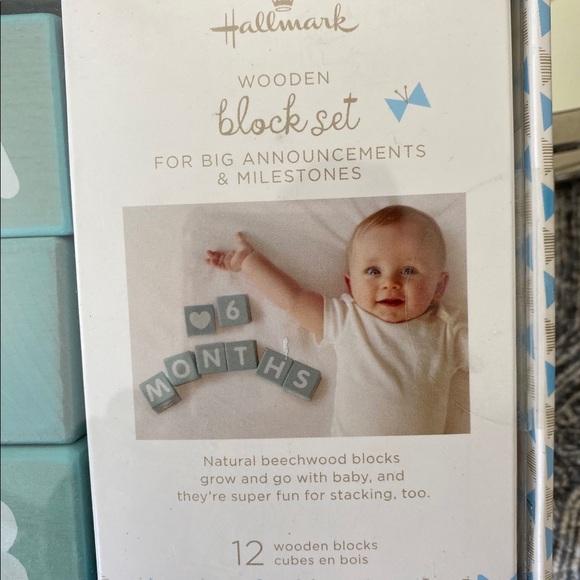 Wooden Announcements & Milestones Block Set - Picture 2 of 2